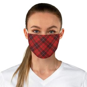 Fabric Face Masks, Red Plaid Style Mask