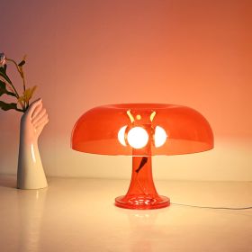 Modern Minimalist Mushroom Decorative Lighting Table Lamp (Option: US-Transparent Orange)