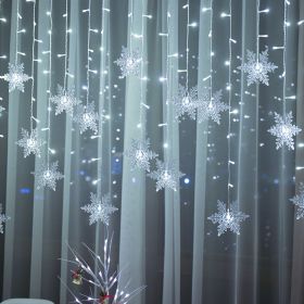 LED ice bar lamp snowflake hanging (Option: White-3.5m-AU)