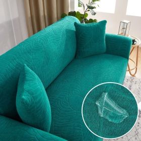 Sofa Cover Elastic All-inclusive Single Double Slipcover Dust Lazy Slipcover (Option: Emerald Green-1seat90 140cm)