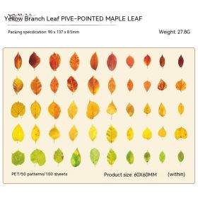 Journal Material Plant Tree 6 Models (Option: Yellow Branches And Leaves)