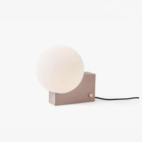 Nordic Milky White Moon Decorative Table Lamp Danish Design (Option: Three Color Light-Pink-220v)