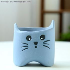 Creative Cute Kitty Succulent Flower Pot (Option: Kitty Doodle Style)