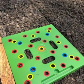 Seeding Templates For Square Gardening Seeds In Years (Color: Green)