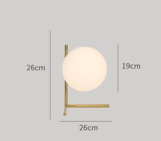 Intrinsic Color Of Copper Bedroom Bedside Creative Simple Table Lamp (Option: Without Light Source E27-Type A-EU)