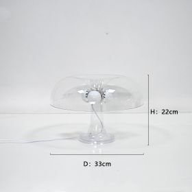 Modern Minimalist Mushroom Decorative Lighting Table Lamp (Option: US-Transparent)