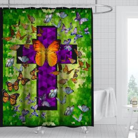 Digital Print-free Bathroom Curtain (Option: YLHTYY14-90gsm finished product 400g)