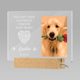 Dog Commemorative Photo Frame Night Light (Option: 2 Style)