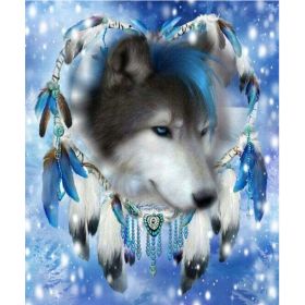 Couple Wolf Animal Landscape Diamond Painting (Option: Style14)