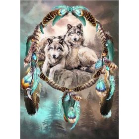 Couple Wolf Animal Landscape Diamond Painting (Option: Style7)