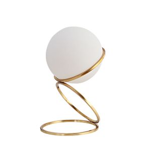 Modern Bedroom Bedside Ball Table Lamp (Option: Gold-Large-Button Switch)