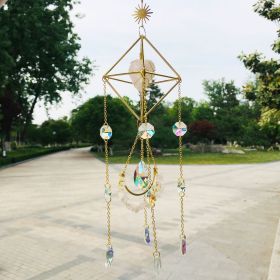 Natural Gem Crystal Decorative Shelf (Option: Pink Crystal)