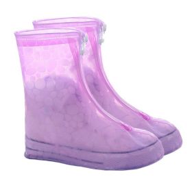 1pc Reusable Men And Women Rain Boots Cover Anti-Slip Wear-resistant Protective Cover Waterproof Layer (Color: A Polka Dot Powder)