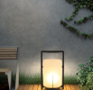 PSFT823a. Outdoor courtyard solar energy D26x19 floor lamp