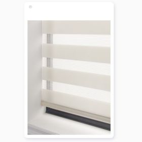 Soft Gauze Curtain Semi-Shading Rolling Curtain Roll-Up Curtain Electric Zebra Curtain (Option: White-One square meter)