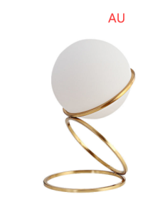 Modern Bedroom Bedside Ball Table Lamp (Option: Gold AU-Small-Button Switch)