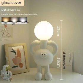 Bedroom Cartoon Cute Creative Decorative Small Night Lamp (Option: Button Switch-Glass-AU)