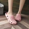 Women's Hollow Out Clogs; Solid Color Lightweight Closed Toe Breathable Slippers; Women's Round Toe Slides; crocs