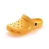 Women's Hollow Out Clogs; Solid Color Lightweight Closed Toe Breathable Slippers; Women's Round Toe Slides; crocs