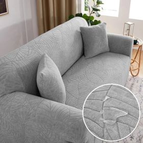 Sofa Cover Elastic All-inclusive Single Double Slipcover Dust Lazy Slipcover (Option: Light Gray-2seats145 185cm)