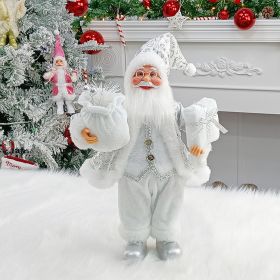 Household Fashion Doll Christmas Decorations (Option: Silver-12Inches)