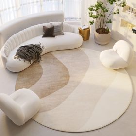 Silent Wind Absorbent Round Carpet Cream Wind Hanging Basket Dressing Table Bedroom Bedside Household Crystal (Option: Modern 12-80x80cm)